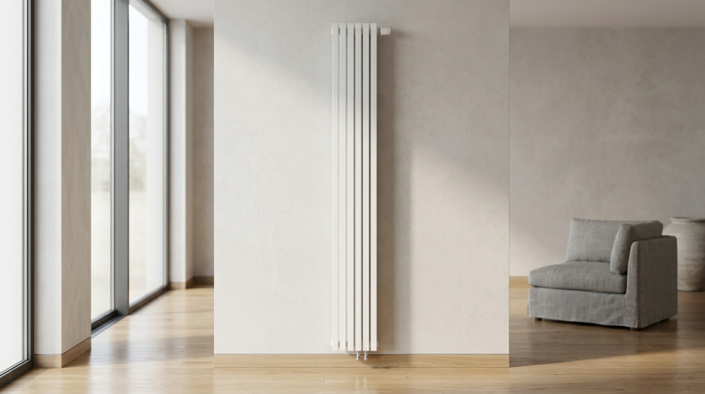 Радиатор КЗТО Quadrum 30 V — рендер возможного исполнения в интерьере