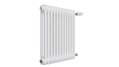 Радиатор трубчатый КЗТО Batarìa 2-500-12 сек. подключение боковое универсальное, цвет:  белый (глянцевый) фото 2