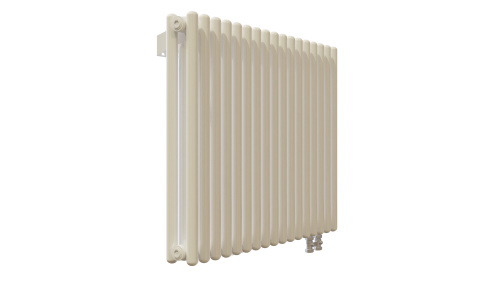 Радиатор трубчатый КЗТО Гармония С25 N 2-750-44 сек. подключение нижнее без термоклапана, цвет:  белый (глянцевый) фото 3