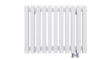 40 V Радиатор КЗТО Quadrum 40 V 1-300-28 сек. подключение нижнее правостороннее без термоклапана, цвет: белый муар