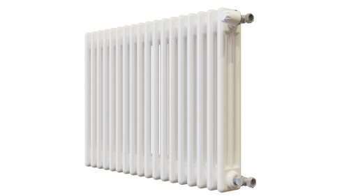 Радиатор трубчатый КЗТО Batarìa 3-500-18 сек. подключение боковое универсальное, цвет:  белый (глянцевый) фото 3