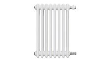 3 ряда колонок Радиатор трубчатый КЗТО Batarìa 3-500-8 сек. подключение боковое универсальное, цвет:  белый (глянцевый)