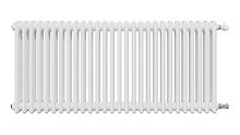 3 ряда колонок Радиатор трубчатый КЗТО Batarìa 3-500-28 сек. подключение боковое универсальное, цвет:  белый (глянцевый)