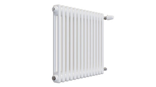 Радиатор трубчатый КЗТО Batarìa 2-500-14 сек. подключение боковое универсальное, цвет:  белый (глянцевый) фото 2