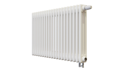 Радиатор трубчатый КЗТО Batarìa 3-500-20 сек. подключение нижнее, цвет:  белый (глянцевый) фото 3