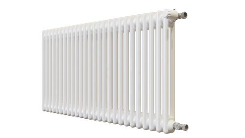 Радиатор трубчатый КЗТО Batarìa 2-500-26 сек. подключение боковое универсальное, цвет:  белый (глянцевый) фото 3