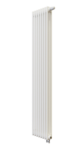 Радиатор трубчатый КЗТО Batarìa 3-1750-8 сек. подключение нижнее, цвет:  белый (глянцевый) фото 3