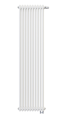 Радиатор трубчатый КЗТО Batarìa 3-1750-10 сек. подключение нижнее, цвет:  белый (глянцевый)
