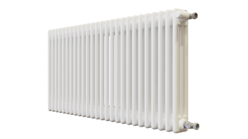 Радиатор трубчатый КЗТО Batarìa 3-500-26 сек. подключение боковое универсальное, цвет:  белый (глянцевый) фото 3