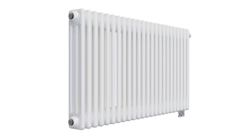 Радиатор трубчатый КЗТО Batarìa 3-500-24 сек. подключение нижнее, цвет:  белый (глянцевый) фото 2
