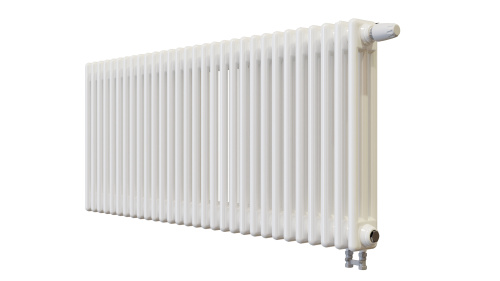 Радиатор трубчатый КЗТО Batarìa 3-500-30 сек. подключение нижнее, цвет:  белый (глянцевый) фото 3