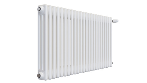 Радиатор трубчатый КЗТО Batarìa 3-500-24 сек. подключение боковое универсальное, цвет:  белый (глянцевый) фото 2