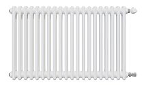 2 ряда колонок Радиатор трубчатый КЗТО Batarìa 2-500-20 сек. подключение боковое универсальное, цвет:  белый (глянцевый)