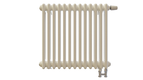 Радиатор трубчатый КЗТО Batarìa 3-750-14 сек. подключение нижнее, цвет:  белый (глянцевый)