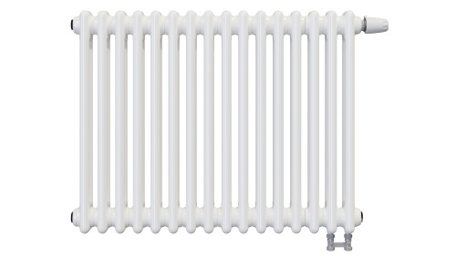 Радиатор трубчатый КЗТО Batarìa 2-500-16 сек. подключение нижнее, цвет:  белый (глянцевый)