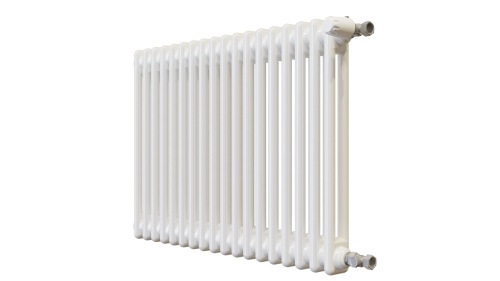 Радиатор трубчатый КЗТО Batarìa 2-500-18 сек. подключение боковое универсальное, цвет:  белый (глянцевый) фото 3