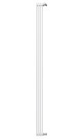 В – вертикальное исполнение Радиатор трубчатый КЗТО Параллели В 1-1750-4 сек. подключение боковое универсальное, цвет:  белый (глянцевый)