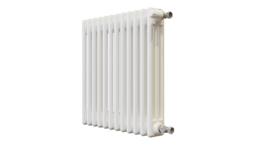 Радиатор трубчатый КЗТО Batarìa 3-500-12 сек. подключение боковое универсальное, цвет:  белый (глянцевый) фото 3