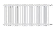 2 ряда колонок Радиатор трубчатый КЗТО Batarìa 2-500-26 сек. подключение боковое универсальное, цвет:  белый (глянцевый)
