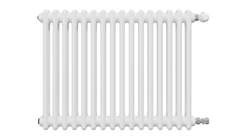 Радиатор трубчатый КЗТО Batarìa 2-500-16 сек. подключение боковое универсальное, цвет:  белый (глянцевый)