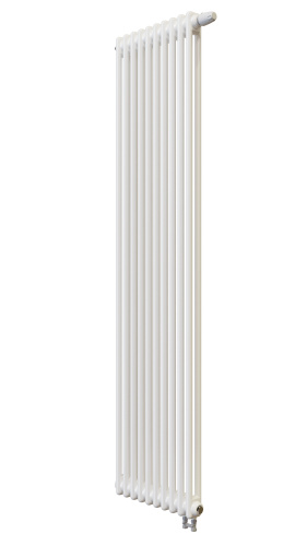 Радиатор трубчатый КЗТО Batarìa 2-1750-10 сек. подключение нижнее, цвет:  белый (глянцевый) фото 3