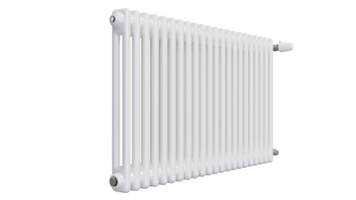 Радиатор трубчатый КЗТО Batarìa 2-500-22 сек. подключение боковое универсальное, цвет:  белый (глянцевый) фото 2