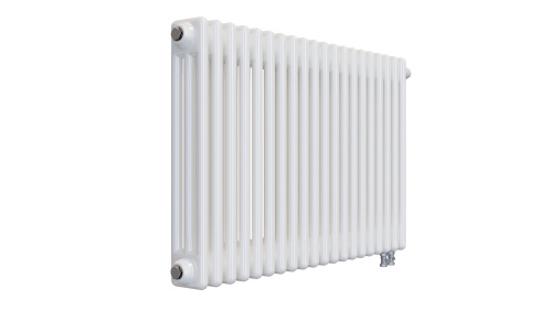 Радиатор трубчатый КЗТО Batarìa 3-500-20 сек. подключение нижнее, цвет:  белый (глянцевый) фото 2