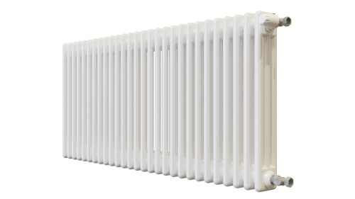 Радиатор трубчатый КЗТО Batarìa 3-500-28 сек. подключение боковое универсальное, цвет:  белый (глянцевый) фото 3