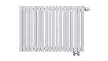 30 V Радиатор КЗТО Quadrum 30 V 1-500-33 сек. подключение нижнее правостороннее, цвет: белый муар