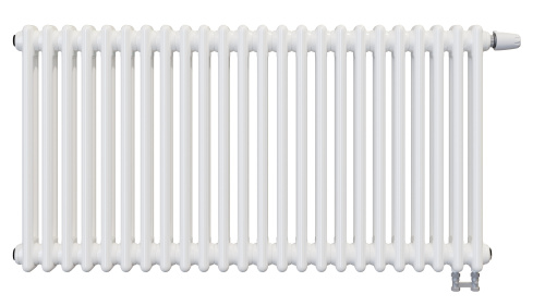 Радиатор трубчатый КЗТО Batarìa 2-500-24 сек. подключение нижнее, цвет:  белый (глянцевый)