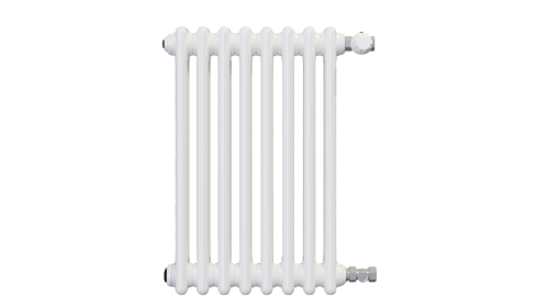 Радиатор трубчатый КЗТО Batarìa 2-500-8 сек. подключение боковое универсальное, цвет:  белый (глянцевый)
