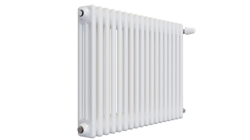 Радиатор трубчатый КЗТО Batarìa 3-500-18 сек. подключение боковое универсальное, цвет:  белый (глянцевый) фото 2