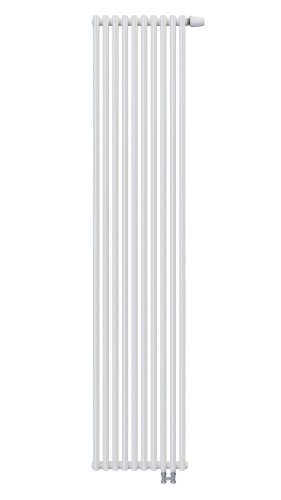Радиатор трубчатый КЗТО Гармония А25 N 1-1750-10 сек. подключение нижнее правостороннее, цвет:  белый (глянцевый)