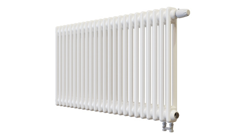 Радиатор трубчатый КЗТО Batarìa 2-500-24 сек. подключение нижнее, цвет:  белый (глянцевый) фото 3