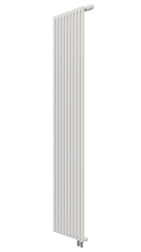 Радиатор трубчатый КЗТО Гармония А25 N 1-1750-10 сек. подключение нижнее правостороннее, цвет:  белый (глянцевый) фото 3