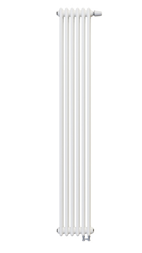 Радиатор трубчатый КЗТО Batarìa 3-1750-6 сек. подключение нижнее, цвет:  белый (глянцевый)
