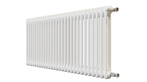 Радиатор трубчатый КЗТО Batarìa 2-500-28 сек. подключение боковое универсальное, цвет:  белый (глянцевый) фото 3