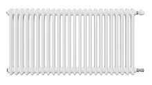 2 ряда колонок Радиатор трубчатый КЗТО Batarìa 2-500-24 сек. подключение боковое универсальное, цвет:  белый (глянцевый)