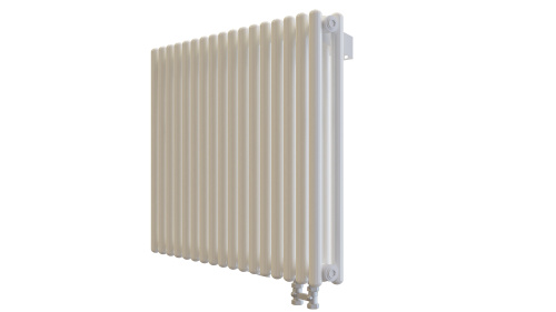 Радиатор трубчатый КЗТО Гармония С25 N 2-750-44 сек. подключение нижнее без термоклапана, цвет:  белый (глянцевый) фото 2