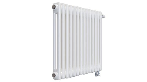 Радиатор трубчатый КЗТО Batarìa 2-500-14 сек. подключение нижнее, цвет:  белый (глянцевый) фото 2