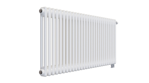 Радиатор трубчатый КЗТО Batarìa 2-500-28 сек. подключение нижнее, цвет:  белый (глянцевый) фото 2