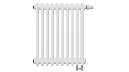 Радиатор трубчатый КЗТО Batarìa 2-500-10 сек. подключение нижнее, цвет:  белый (глянцевый)