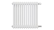 3 ряда колонок Радиатор трубчатый КЗТО Batarìa 3-500-12 сек. подключение боковое универсальное, цвет:  белый (глянцевый)