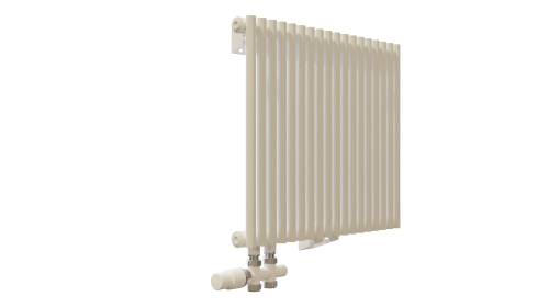Радиатор трубчатый КЗТО Гармония А20 1-1000-10 сек. подключение нижнее левостороннее без термоклапана, цвет: белый (глянцевый) фото 3