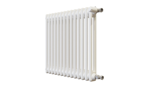 Радиатор трубчатый КЗТО Batarìa 2-500-14 сек. подключение боковое универсальное, цвет:  белый (глянцевый) фото 3