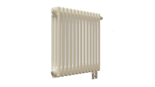 Радиатор трубчатый КЗТО Batarìa 3-750-14 сек. подключение нижнее, цвет:  белый (глянцевый) фото 3