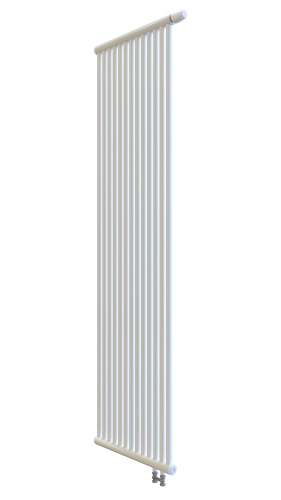 Радиатор трубчатый КЗТО РСК 1-2000-5 сек. подключение нижнее, цвет: белый (глянцевый) фото 2