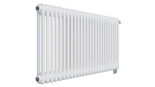 Радиатор трубчатый КЗТО Batarìa 2-500-26 сек. подключение нижнее, цвет:  белый (глянцевый) фото 2