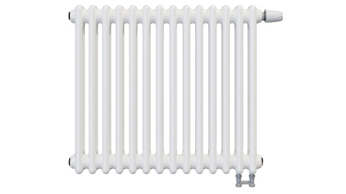 Радиатор трубчатый КЗТО Batarìa 2-500-14 сек. подключение нижнее, цвет:  белый (глянцевый)