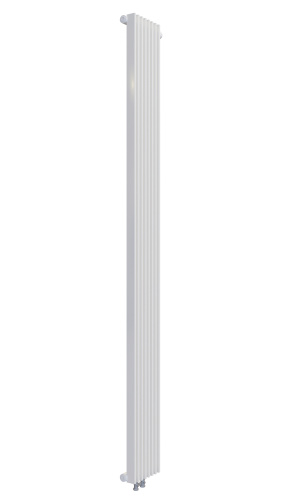 Радиатор трубчатый КЗТО Параллели В 1-1750-8 сек. подключение нижнее правостороннее, цвет:  белый (глянцевый) фото 2